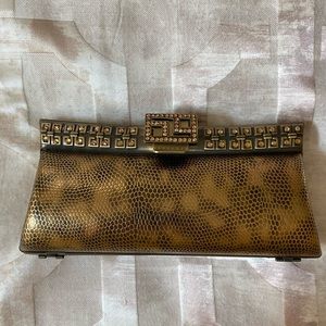 Bronze/ Gold Beaded Evening Bag